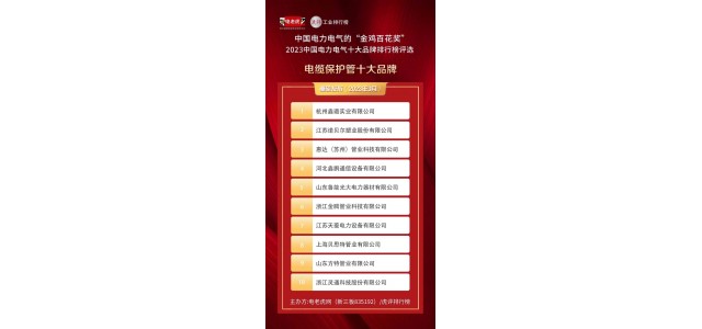 獲獎企業(yè)名單公布了！ 這些企業(yè)23年來獲得“電纜保護(hù)管十大品牌”榮譽稱號！